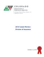 2016 sunset review, Division of Insurance