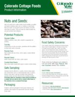 Colorado cottage foods product information. Nuts and seeds