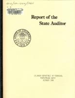 Colorado Department of Personnel performance audit, October 1984