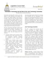 Information technology and the role of the Joint Technology Committee