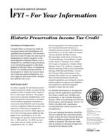 Historic property preservation income tax credit