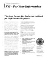 The state income tax deduction addback for high-income taxpayers