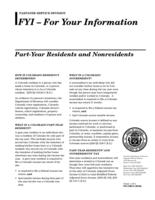 Part-year residents and nonresidents