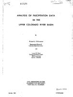 Analysis of precipitation data in the upper Colorado River basin