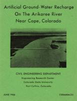 Artificial ground-water recharge on the Arikaree River near Cope, Colorado