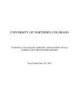 University of Northern Colorado, National Collegiate Athletic Association (NCAA) agreed upon procedures report : year ended June 30, 2013