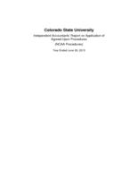 Colorado State University, independent accountants' report on application of agreed-upon procedures, NCAA procedures year ended June 30, 2013