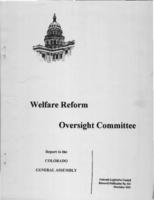 Recommendations for 2004 : Welfare Oversight Committee : report to the Colorado General Assembly