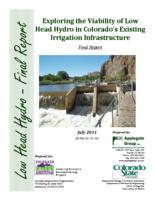 Exploring the viability of low head hydro in Colorado's existing irrigation infrastructure : final report