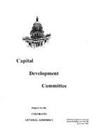 2006 Capital Development Committee : report to the Colorado General Assembly