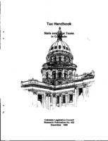Tax handbook : state and local taxes in Colorado : report to the Colorado General Assembly