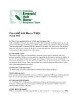 Emerald ash borer FAQs, March 2015