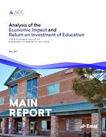 Analysis of the economic impact and return on investment of education. The economic value of  Arapahoe Community College