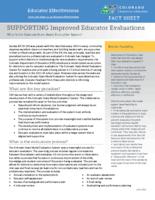 What is the Colorado state model evaluation system?