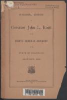 Inaugural address of Governor John L. Routt to the eighth General Assembly of the State of Colorado : January, 1891