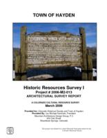 Town of Hayden historic resources survey I