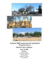 Lafayette 2008 commercial and agricultural properties survey : intensive survey report / prepared by Cathleen Norman