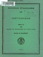 Minimum standards and rules and regulations governing institutional foster homes