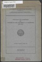 Writings and addresses by officers of the University of Colorado, 1877-1913