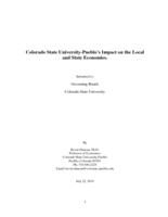 Colorado State University-Pueblo's impact on the local and state economies