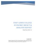 Fort Lewis College economic impact and analysis report fiscal year 2012-13