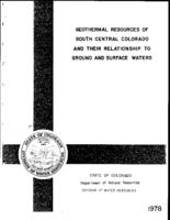 Geothermal resources of south central Colorado and their relationship to ground and surface waters : final technical report