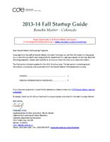 2013-14 fall startup guide : Results Matter Colorado