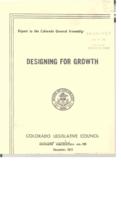 Designing for growth : report to the Colorado General Assembly