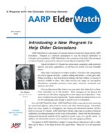 AARP ElderWatch : a program with the Colorado Attorney General