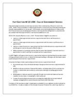 Fact sheet on HB 16-335, sale of government services
