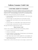Consumer credit in Colorado