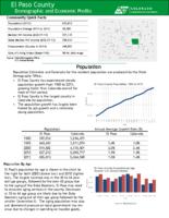 El Paso County demographic and economic profile