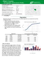 Elbert County demographic and economic profile