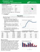 Elizabeth town demographic and economic profile