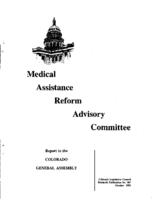 Recommendations for 1996 : report to the Colorado General Assembly