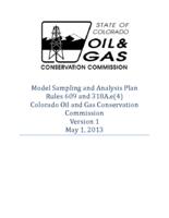 Model sampling and analysis plan rules 609 and 318.e(4)