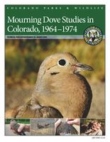 Mourning dove studies in Colorado, 1964-1974