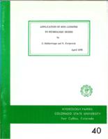 Application of run-lengths to hydrologic series