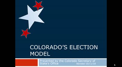 Colorado's election model