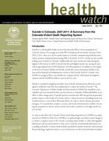 Suicide in Colorado, 2007-2011 : a summary from the Colorado Violent Death Reporting System