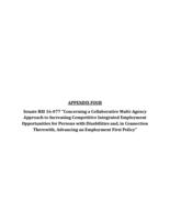 Employment First Advisory Partnership : expanding employment outcomes for Coloradans with disabilities : initial report of the strategic plan to Colorado's General Assembly. Appendix 4: Senate Bill 16-077