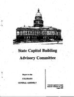 Annual report fy 1998-99 State Capitol Building Advisory Committee : report to the Colorado General Assembly