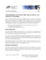 Your rights as an electric or natural gas utility customer