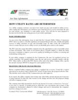How utility rates are determined