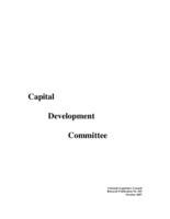 2007 Capital Development Committee : report to the Colorado General Assembly