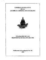 Un análisis de las propuestas de balota de 1994