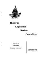 Recommendations for 1994 : report to the Colorado General Assembly