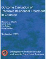 Outcome evaluation of intensive residential treatment in Colorado