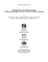 Geologic map of the Manitou Springs quadrangle, El Paso and Teller counties, Colorado