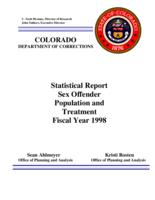 Statistical report sex offender population and treatment fiscal year 1998